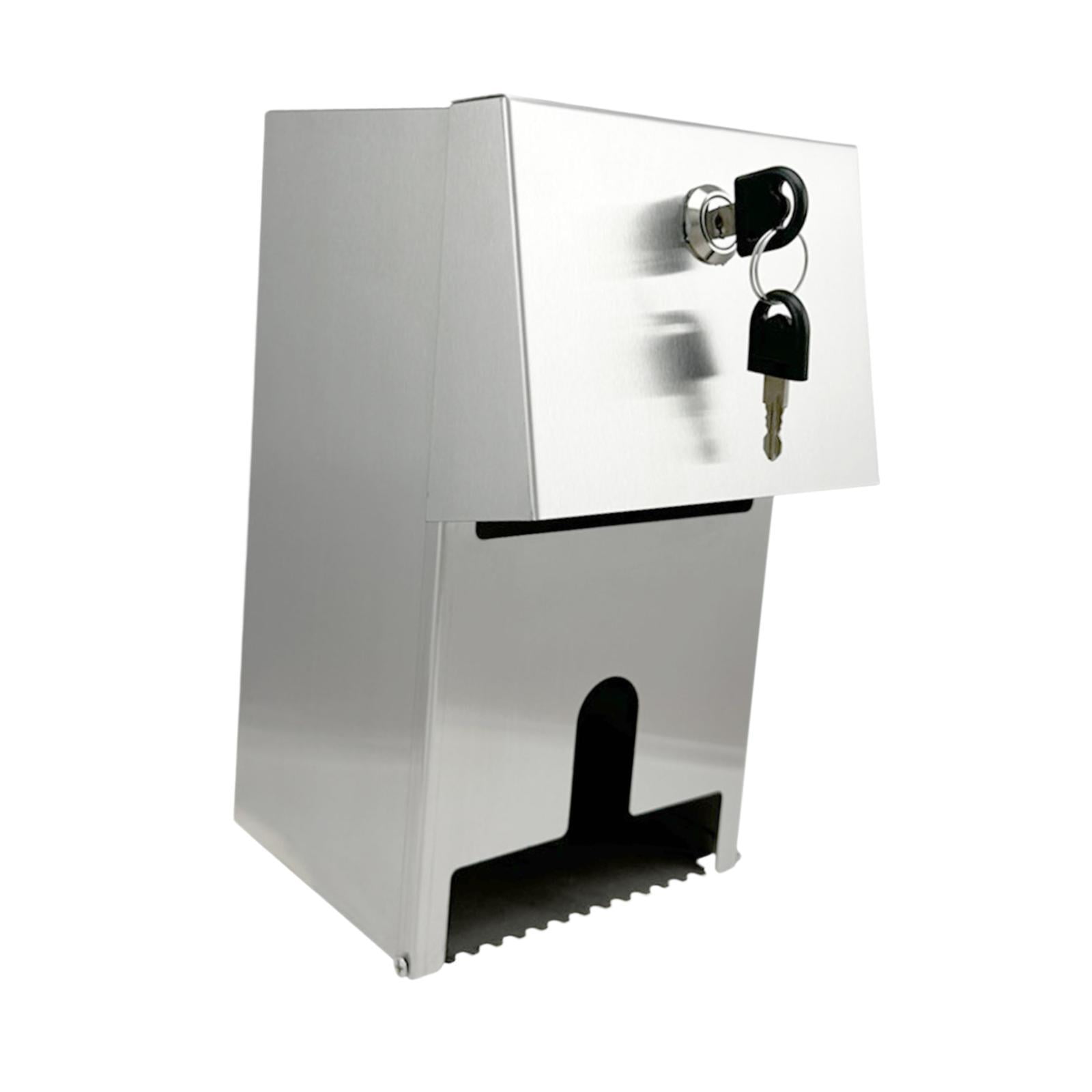 CUTICATE Commercial Toilet Tissue Dispenser Hold s Capacity Modern Wall Mount Lockable Roll Paper Holder Tissue Holder for Malls