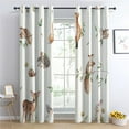 thumbnail image 2 of Forest Animal Curtains For Boys Girls Room Bedroom Decor, Woodland Animal Wildlife Window Curtains For Nursery Classroom Playroom, Cute Squirrel Blackout Curtains 38"W x 45"L, 2 of 6