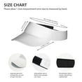 thumbnail image 4 of Bingfone Adjustable Empty Top Sun Visor For Women And Men-White, 4 of 8