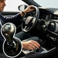 thumbnail image 4 of Linnome Car Start Button Cover Metal Club Type Lever Decorative Sticker for Vehicle Ignition Switch Gray, 4 of 7