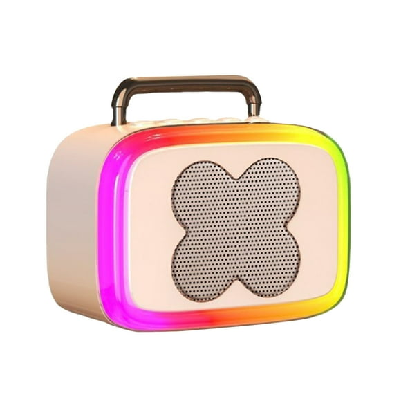Bluetooth Speaker With Lights RGB Colorful Lighting 5.3 Bluetooth Technology 1100 mAh Battery 8 Hour Playtime 10 Meter Range 350 g Desktop Speaker