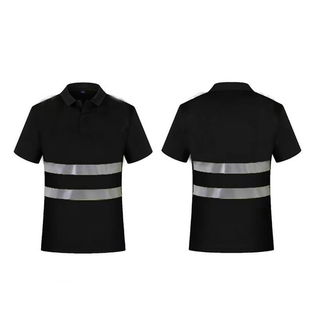 High Visibility Short Sleeve T-Shirts for Men Reflective Work Tees Utility Apparel Construction Outdoor Wear
