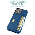 thumbnail image 3 of Smartish iPhone 12 Pro Max Wallet Case - Wallet Slayer Vol. 2 [Slim Protective Kickstand] Credit Card Holder (Silk) - Blues on the Green, 3 of 8