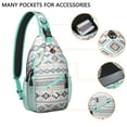 thumbnail image 2 of Artistic Abstract Sling Backpack for Women Men, Trendy Lightweight Crossbody Bag for Hiking and Everyday Use, 2 of 6