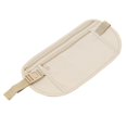 thumbnail image 1 of 2 piezas Cinturón de dinero de viaje seguro, porta pasaporte antirrobo Cartera de viaje para hombres y mujeres, Cartera de cinturón oculta debajo de la ropa, 1 of 5