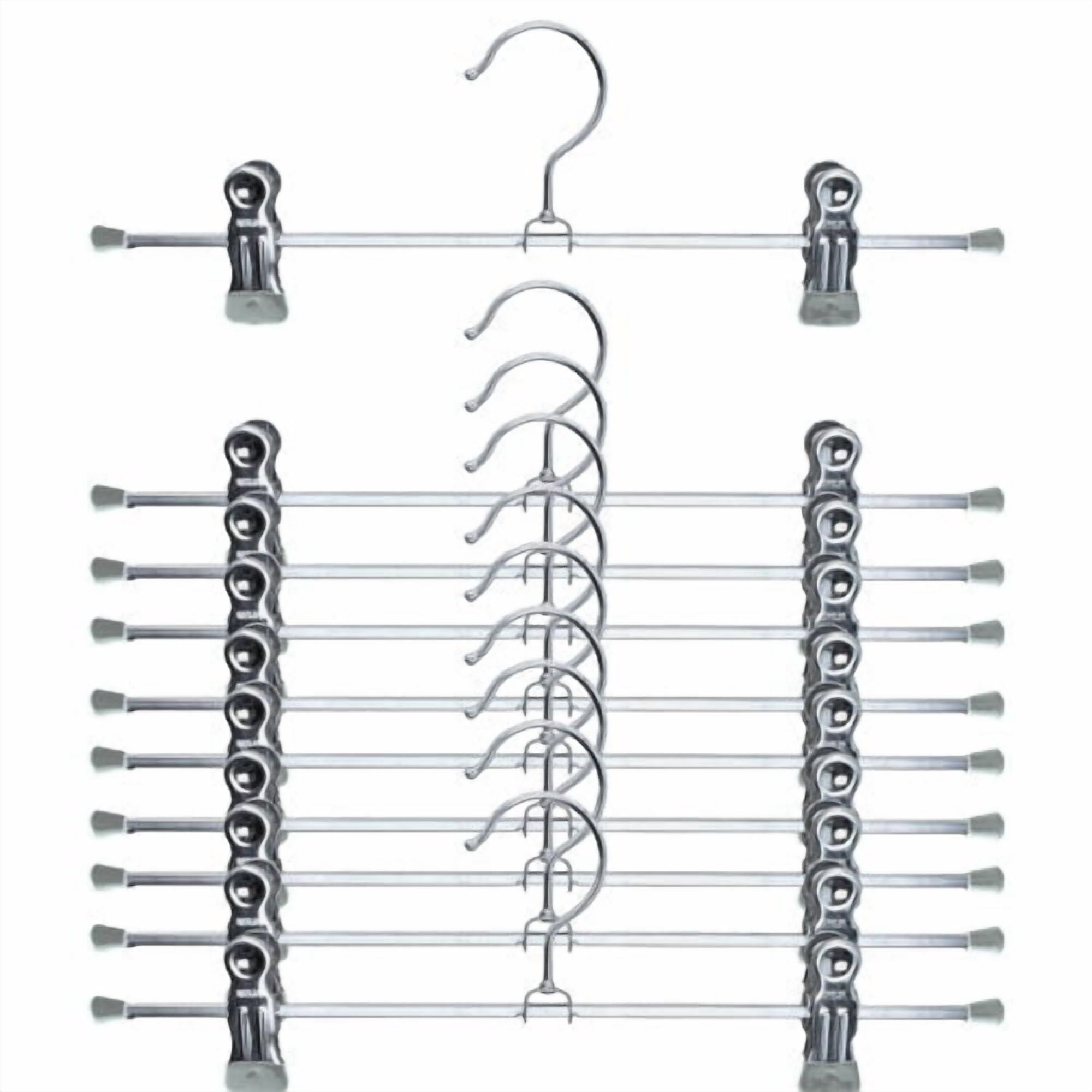 Mawa Pant Non-Slip Hanger with Clips (Set of 10)