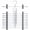 Silver, variant on Mawa Pant Non-Slip Hanger with Clips (Set of 10)