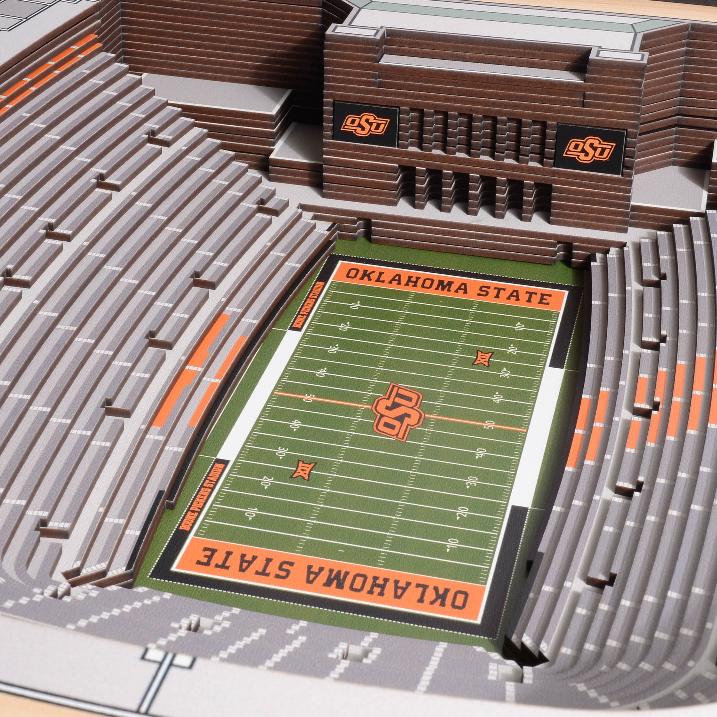 YouTheFan NCAA Oklahoma St Cowboys FB 25-Layer Stadiumview Wall Art