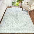 thumbnail image 2 of Junovo Boho Area Rugs Vintage Boho Carpet Non-slip Floor Rug for Living Room,5'x8',Gray, 2 of 8