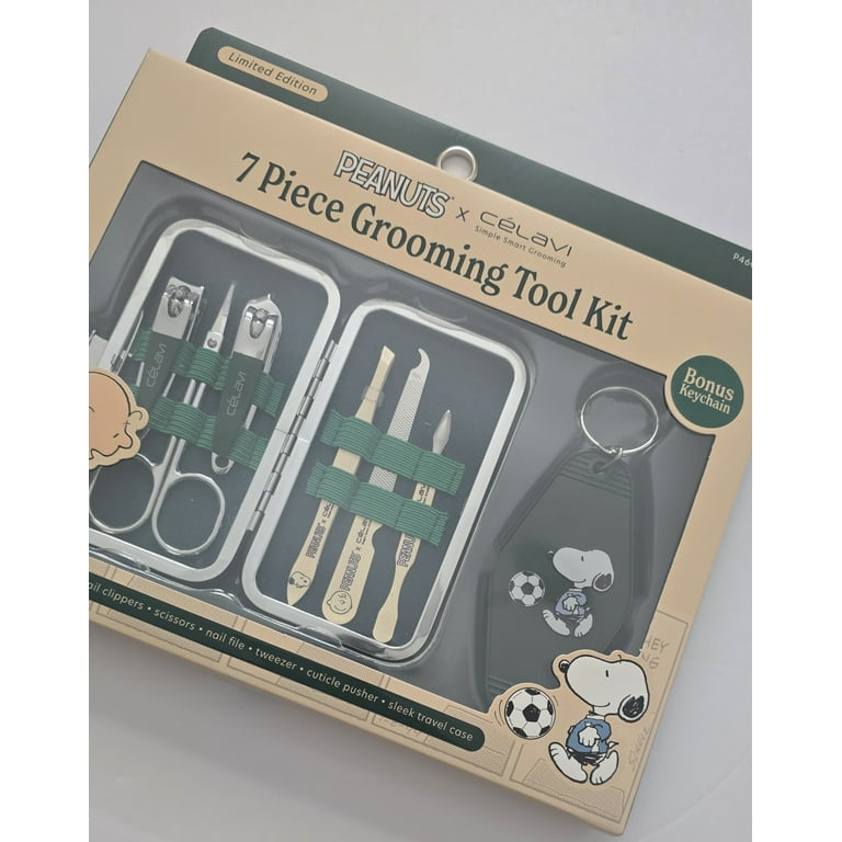 CELAVI X PEANUTS 7 PIECE GROOMING TOOL KIT WITH KEYCHAIN - Walmart.com