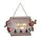 thumbnail image 4 of Guirnalda decorativa de placa iluminada de Navidad de madera con letrero colgante de ventana de cuerda colgante para granja, porche, interior al aire 30x17.5x2.4cmEstilo B Colco Letrero colgante, 4 of 8