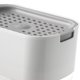 thumbnail image 3 of Dispensador manual de jabón líquido Recipientes de líquido recargables Dispensador de jabón líquido con soporte de esponja para baño blanco Macarena Dispensador de bomba de jabón, 3 of 3