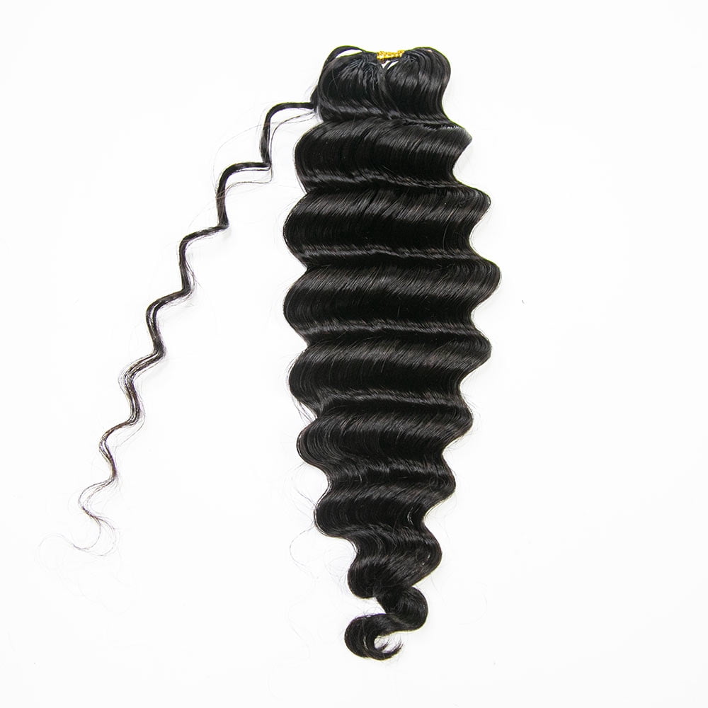 20 Inch Human Hair Extensions Deep Wave Pre-Separated 50 Strands Amazon.com : YWIGS Miracle Knots Hair Human Crochet Hair  main image 2