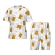 thumbnail image 1 of Fotbe Beer Pijama Estampada de 2 Piezas para Niños – Ropa de Dormir de Manga Corta Cómoda para Niños y Niñas, Camiseta y Shorts de Algodón-Small, 1 of 6