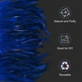 thumbnail image 2 of Fleco de Plumas de Gallo Uxcell, 2 Yardas 3-5" Fleco de Plumas Natural y Esponjoso para Manualidades [Azul], 2 of 7