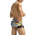 thumbnail image 3 of COOFANDY Men's Swim Tunks Sexy Swim Brief Square Leg Swimwear Swimming Short Bathing Suit wiht Zipper Pocket, 3 of 6
