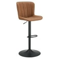 thumbnail image 2 of OS Home and Office Furniture Kirkdale Adjustable Stool 2-Pack in Sand Faux Leather, 2 of 5