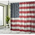 thumbnail image 5 of Ambesonne USA Shower Curtain, Fourth of July Independence, 69"Wx70"L, Dark Blue White Red, 5 of 5