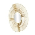 thumbnail image 6 of DecMode 35" x 35" Gold Layered Starburst Wall Mirror with Wire Starburst Rays, 6 of 9