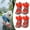 Red, variant on TELOLY 4Pcs Dog Booties Paw Protectors with Reflective Strips Breathable,Orange
