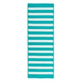 thumbnail image 4 of TR49R132X132S Stripe It - Turquoise 11 square Rug, 100% Polypropylene - Square., 4 of 4