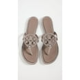 thumbnail image 2 of Tory Burch Women's Miller Knotted Pave Sandals, Dark Clay, Brown, Grey, Metallic Sandals Thong Shoes, 2 of 3