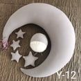 thumbnail image 5 of Archer Comfortable Star Decor Moon Shape Cushion Home Sofa Bed Pillow for Photo Prop, 5 of 8