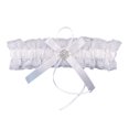 thumbnail image 3 of Elegant Wedding Garter for Bride with Lace Rhinestones - Bridal Accessory for, 3 of 3