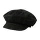thumbnail image 5 of Gorra plana para mujer, boina vaquera vintage de tela vaquera, ideal como regalo de compras. Negro, 5 of 9