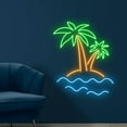 thumbnail image 2 of Handmadetneonsign Beach Tropical Palm Island Led Sign, Tropical Palm Tree Neon Sign, Wall Décor, 2 of 5