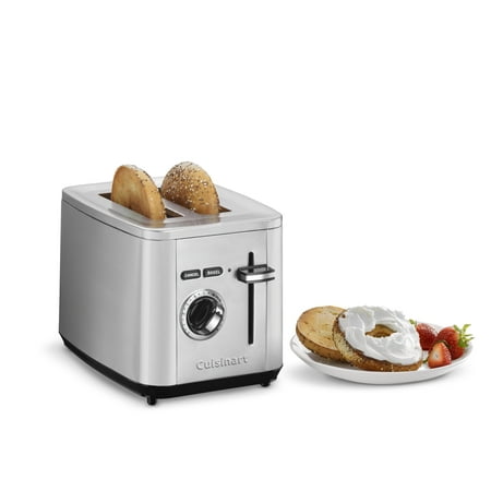 Cuisinart Stainless Steel 2-Slice Toaster, New, CPT-12WM ‼️used item ‼️has stains comes with crumbs and possible scratches ‼️