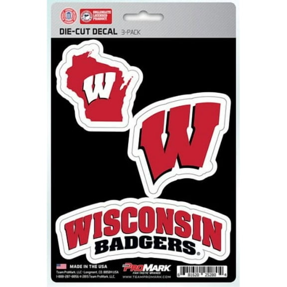 Wisconsin Badgers Team Decal Set