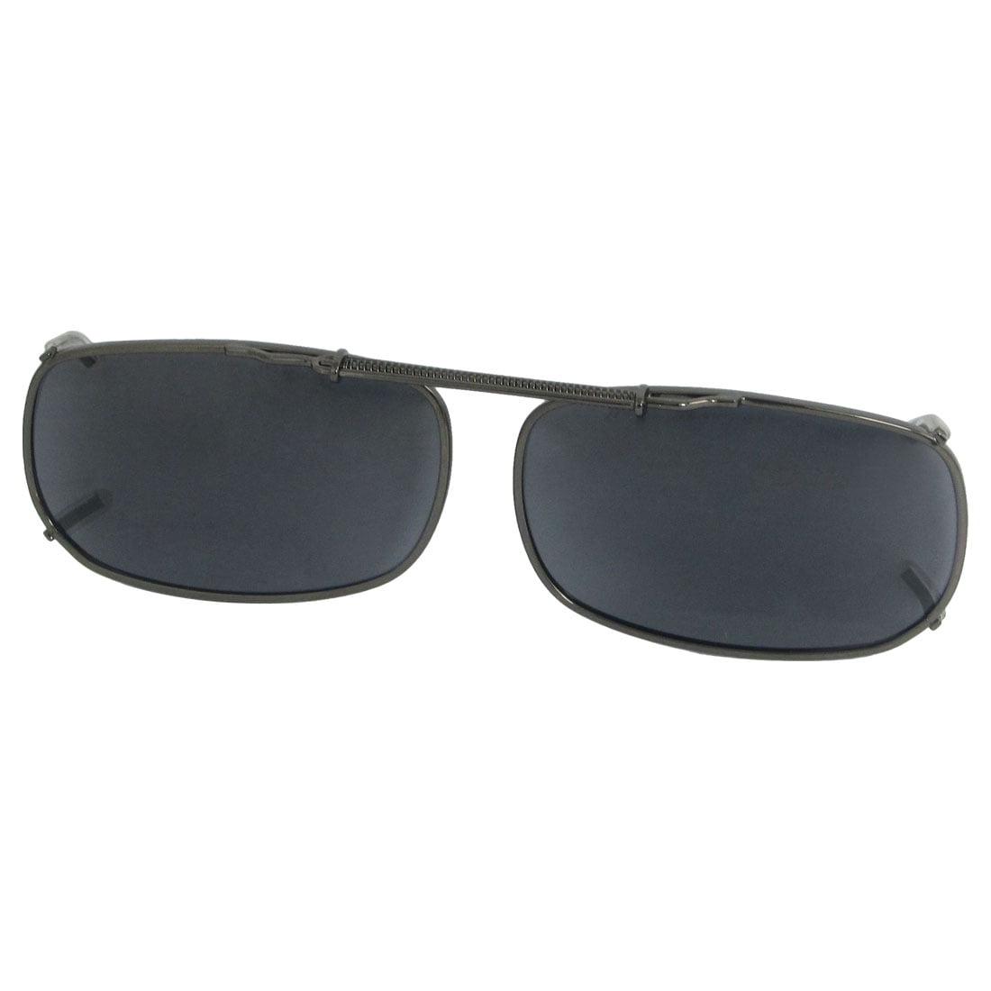 Gray Lens Metal Frame Sunglasses Polarized Clip On Eyewear Glasses