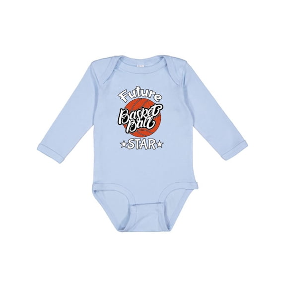 Inktastic Future Basketball Star Boys or Girls Long Sleeve Baby Bodysuit