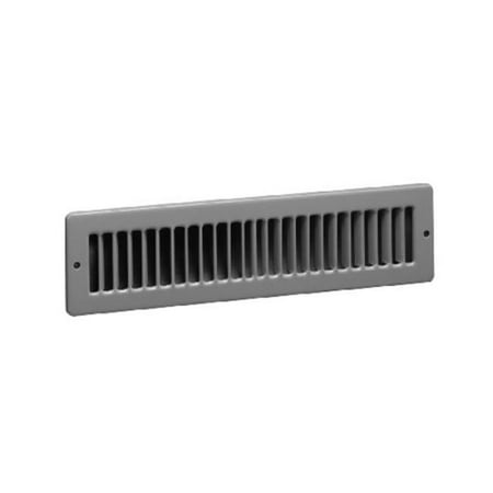 

American Home Foods 118933 12 x 2 in. Brown Steel Toe Kick Space Grille Grey - Pack of 20