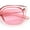 Pink, variant on Feminine Simple Clean Minimal Plastic Horn Rim Retro Fashion Sunglasses Blue