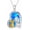 AnimalCompanionship 2, variant on 925 Sterling Silver Animal Companion Series Opal Necklace for men and Women Giraffe/Tiger/Dog/Cat/Bear/Deer/Cow/Fox