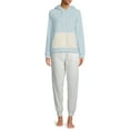 thumbnail image 2 of Love at First Sight Juniors' Oversized Fuzzy Sleep Sweatshirt, 2 of 5