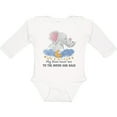 thumbnail image 3 of Inktastic My Noni Loves Me to the Moon and Back Elephant Family Boys or Girls Long Sleeve Baby Bodysuit, 3 of 5