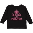 thumbnail image 3 of Inktastic So Cute Princess Girls Long Sleeve Toddler T-Shirt, 3 of 5