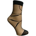 thumbnail image 5 of 4 Pairs of Yacht & Smith Fishnet Ankle Socks, Mesh Patterned Anklet Sock (Pack E), 5 of 6