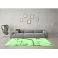 thumbnail image 3 of Ahgly Company Indoor Square Abstract Green Modern Area Rugs, 4' Square, 3 of 4
