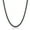 Black, variant on Crucible Jewelry Men's Rounded Franco Chain Stainless Steel Necklace (5mm) - 24"
