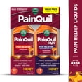 thumbnail image 2 of (3 pack) Vicks PainQuil Pain Relief and Nighttime Sleep Aid Liquids, Acetaminophen 1000mg, Honey, 2x12oz, 2 of 12