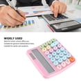 thumbnail image 3 of Calculadora Colorida De 12 Dígitos, Contador Electrónico, Calculadoras De Escritorio, Calculadoras De Teclas Redondas Con Teclado Mecánico De Pantalla Lcd Para Uso En El Hogar, 3 of 7