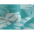 thumbnail image 3 of Ambesonne Leaf Print Quilted Bedspread Set 3 Pcs, Hawaii Vibes Tropics, Queen, Teal Sea Blue, 3 of 4