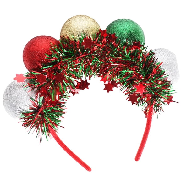 COOLHOOD Festival Santa Ball Headdress Fashion Hair Band For Christmas Party Costume Family Gathering Unisex Wear