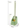 thumbnail image 1 of Cepillo de inodoro de largo mango, verde, 1 of 5