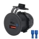 thumbnail image 3 of Enchufe cargador coche 10-28 V carga rápida PD tipo C + USB QC 3 0 (sin cable), 3 of 8
