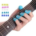 thumbnail image 2 of CAROOTU 12 Pcs Thin Medium Celluloid Guitar Thumb Picks Finger Picks Plectrum Band, 2 of 6